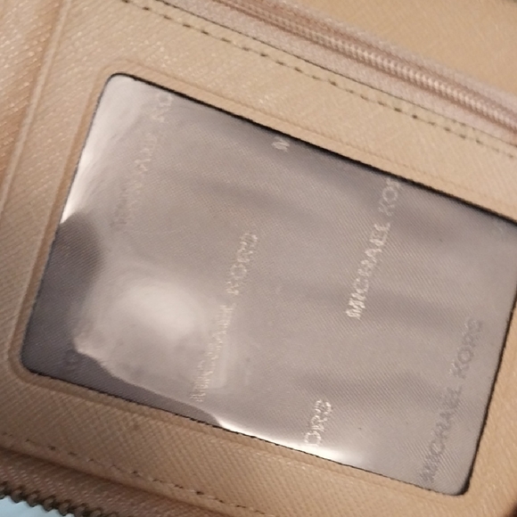 Michael Kors Beige Leather Wristlet - Picture 9 of 12